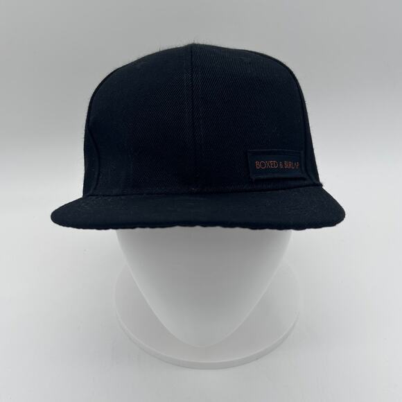 Boxed & Burlap Hat Black Adjustable Cap - Picture 1 of 4